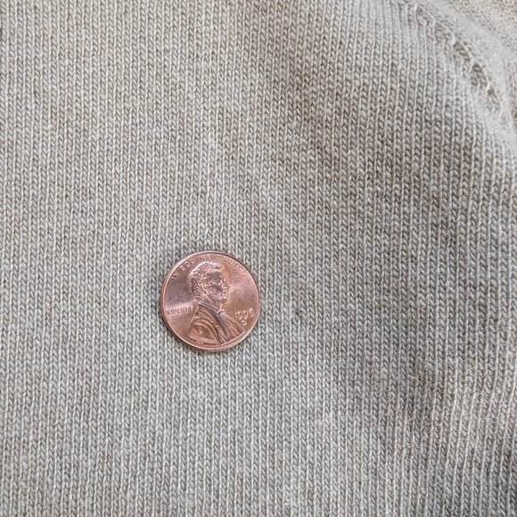 Chanel 2001 01A Light Brown Beige Cashmere Turtleneck Sweater Women FR44 M 8 10 - Picture 16 of 16